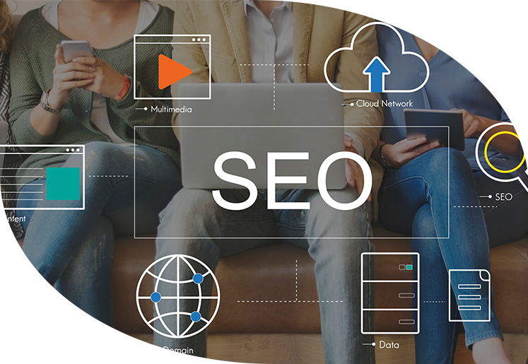 SEO strategies boosting website rankings and online visibility.